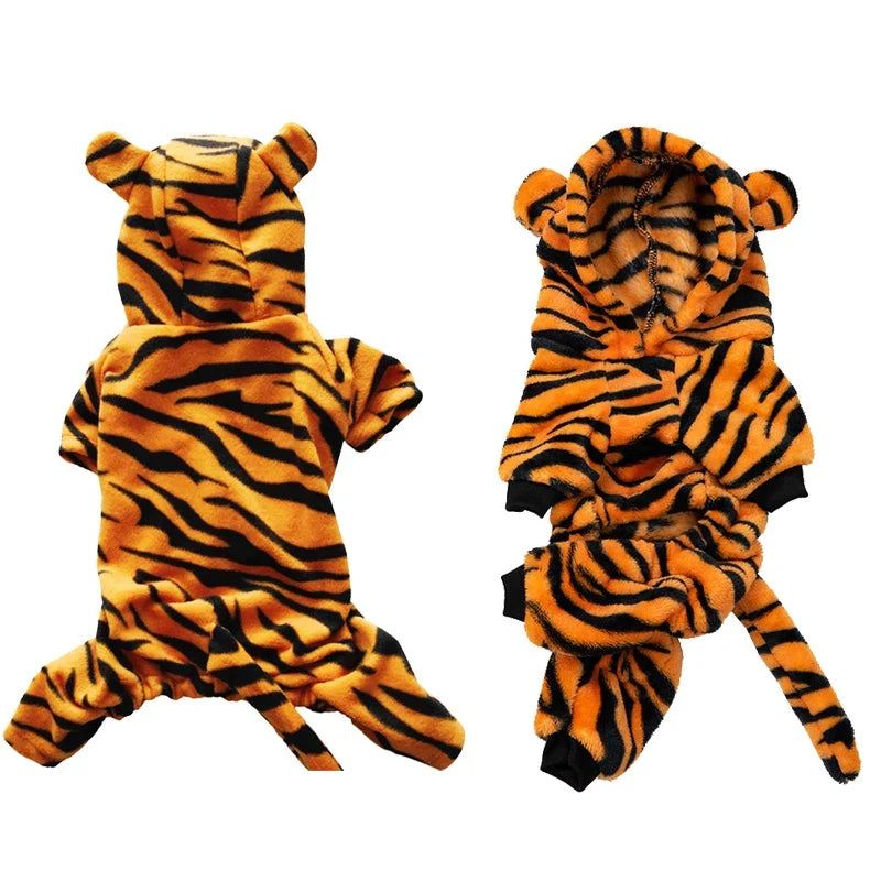 Pyjama cartoon chaud – Petit chien & chat – photo produit 9