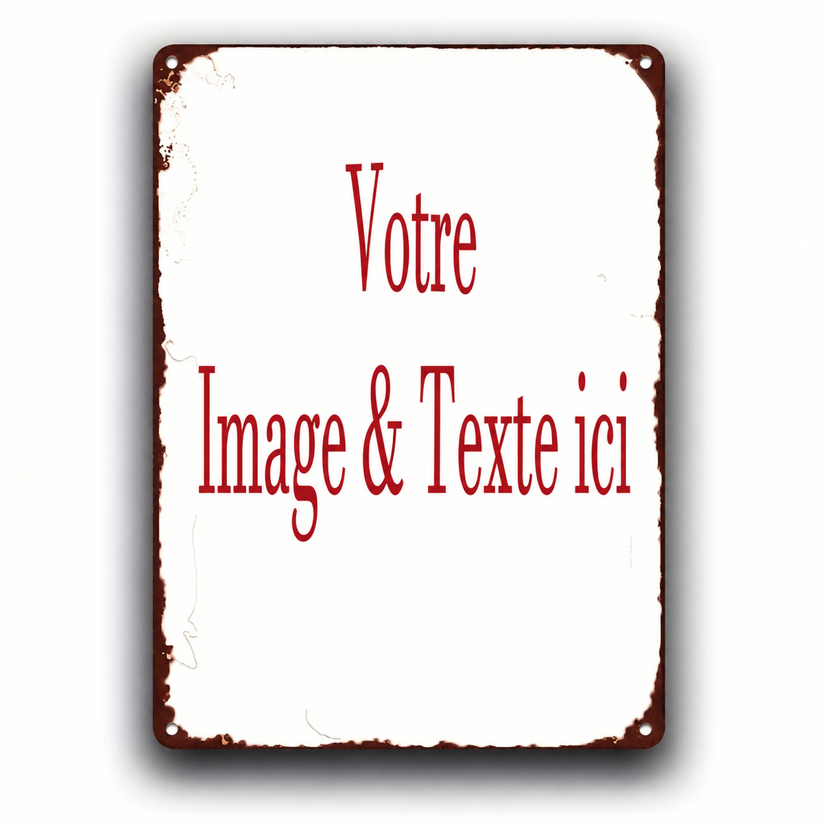 Plaque aluminium personnalisée