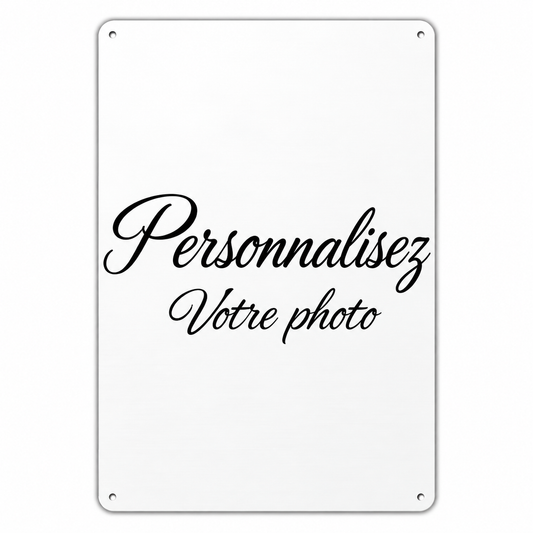 Plaque métal personnalisée 20 × 29 cm H&F Création