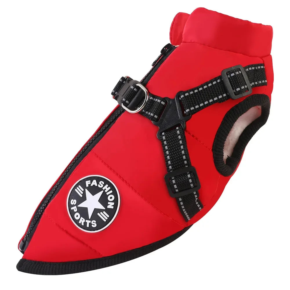 Manteau pour chiens chauds et imperméable. Design "Fashion sport"