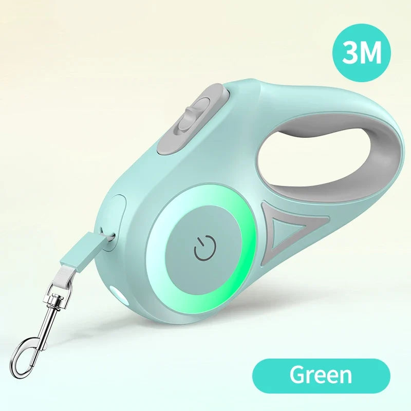 Laisse rétractable 3 m avec lumière LED – photo produit 7