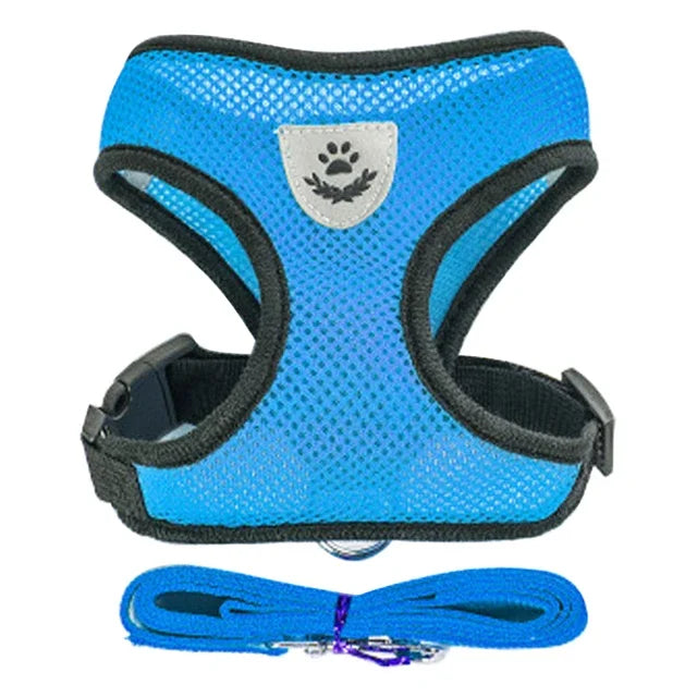 Harnais + laisse en maille respirante – Petit chien & chat – photo produit 9