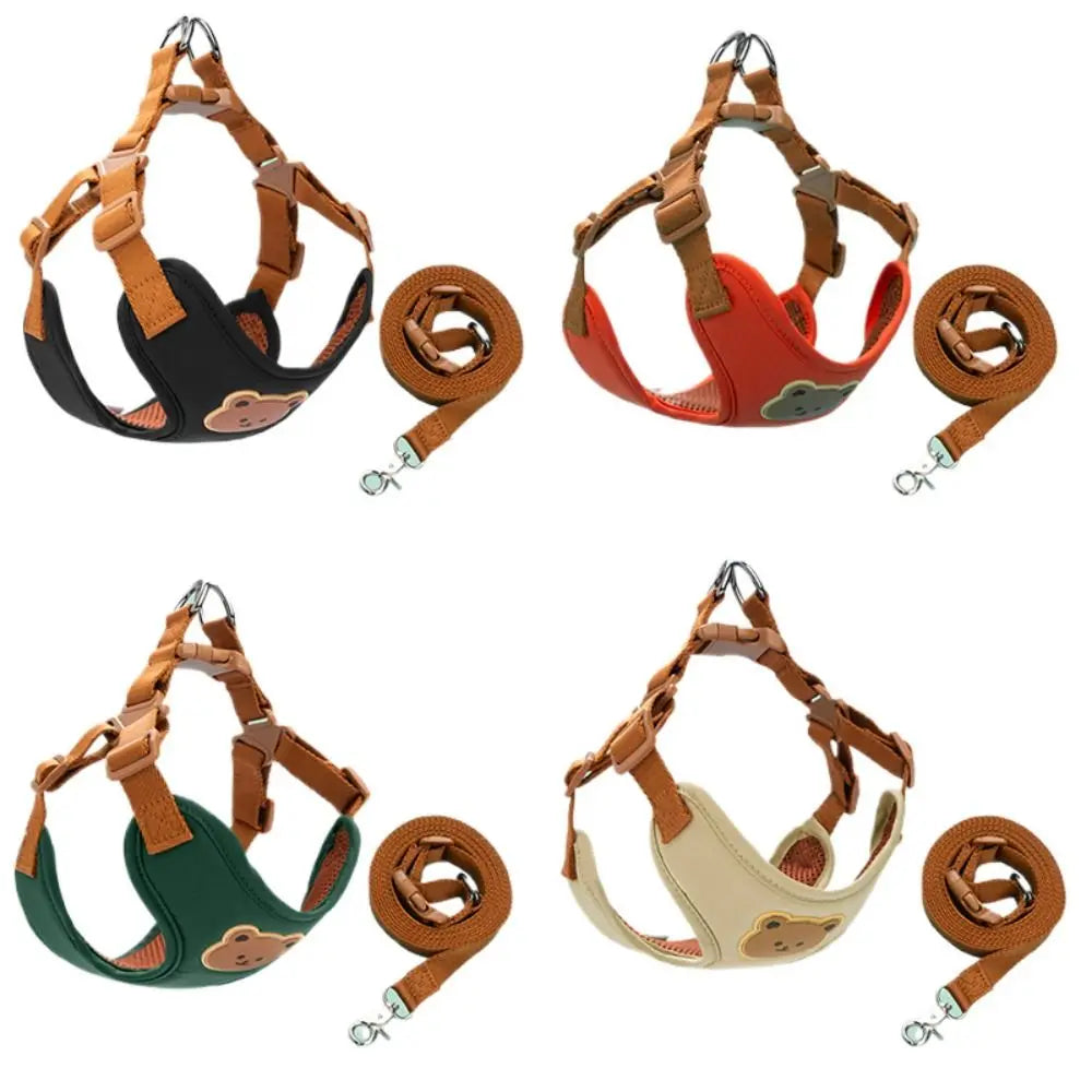 Harnais ourson + laisse assortie – Tailles S à XL – photo produit 3