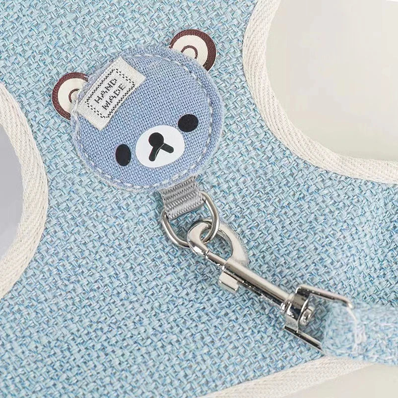 Harnais ourson + laisse assortie – Petit & moyen chien – photo produit 3