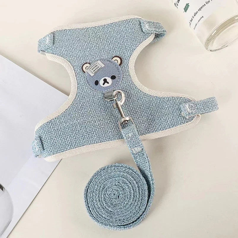 Harnais ourson + laisse assortie – Petit & moyen chien – photo produit 8