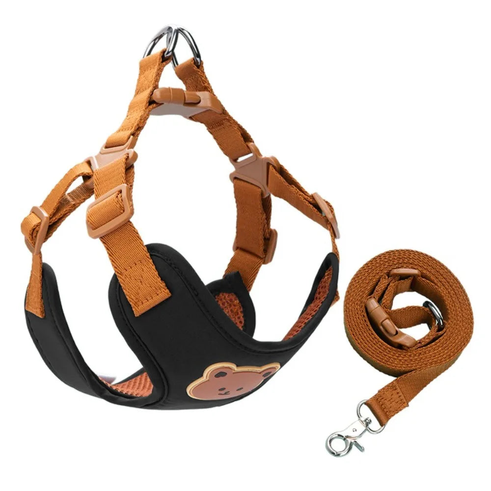 Harnais ourson + laisse assortie – Tailles S à XL – photo produit 9