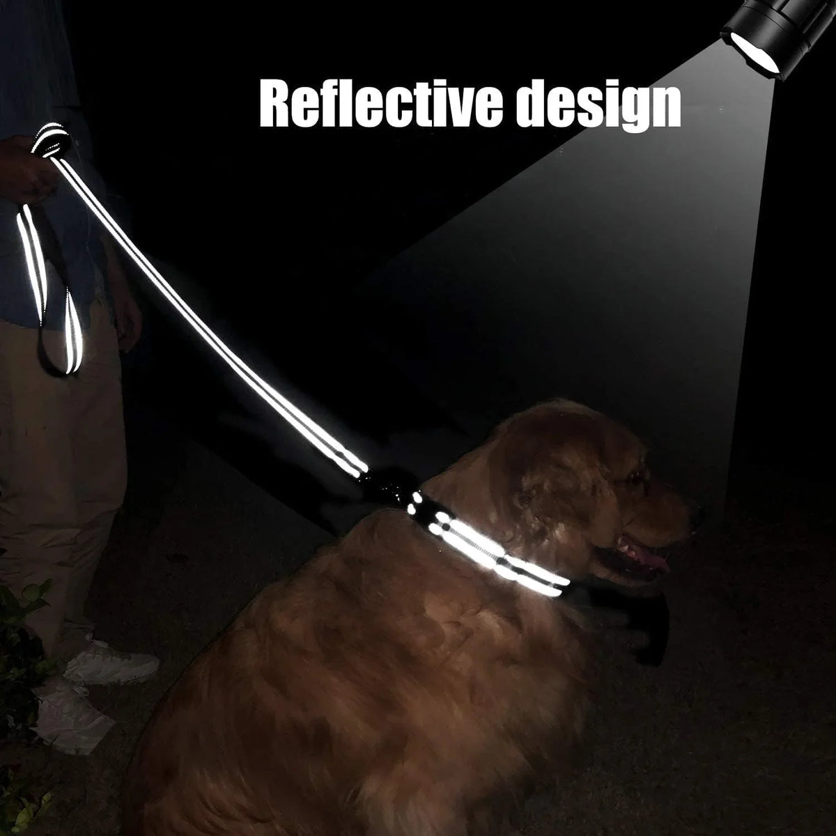Laisse réfléchissante pour chien – Poignée rembourrée – photo produit 4
