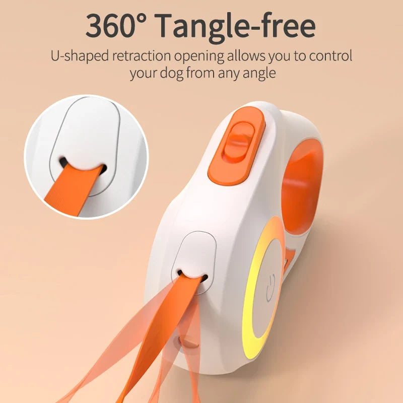 Laisse rétractable 3 m avec lumière LED – photo produit 4