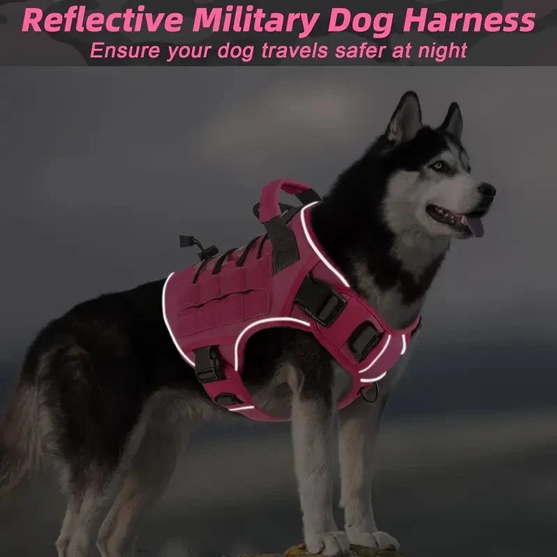 Harnais tactique réfléchissant – Anti-traction avec poignée – photo produit 4