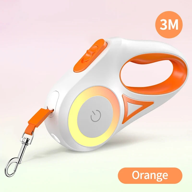 Laisse rétractable 3 m avec lumière LED – photo produit 8