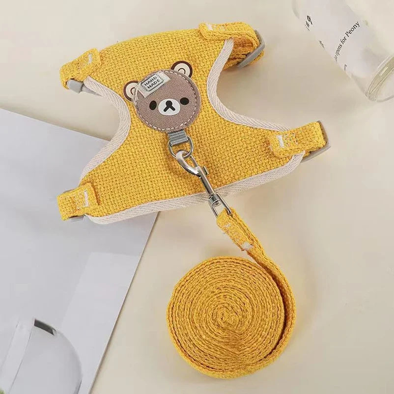 Harnais ourson + laisse assortie – Petit & moyen chien – photo produit 9
