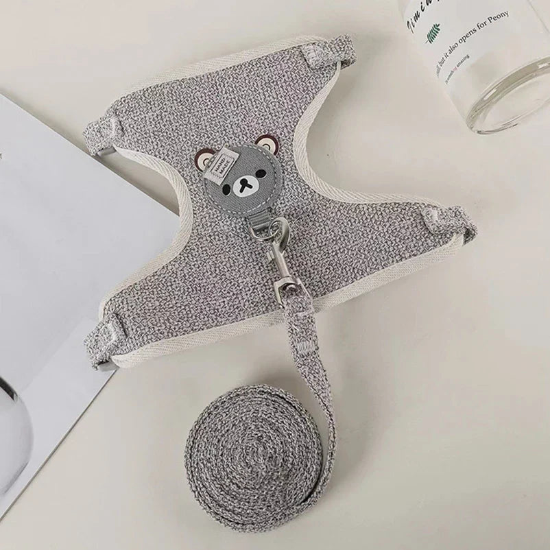 Harnais ourson + laisse assortie – Petit & moyen chien – photo produit 7