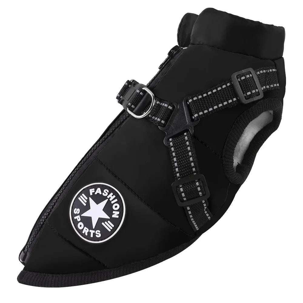 Manteau pour chiens chauds et imperméable. Design "Fashion sport"