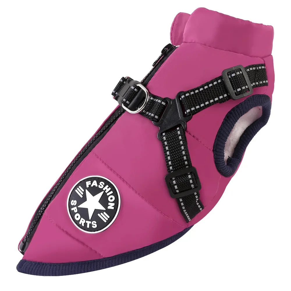 Manteau pour chiens chauds et imperméable. Design "Fashion sport"