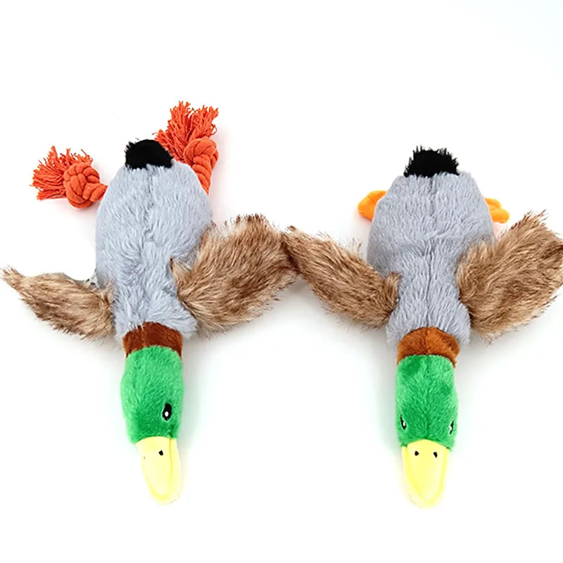 Jouets à mâcher pour chien, canard en peluche mignon, jouet sonore, Animal grinçant, jouet de nettoyage des dents, corde à mâcher pour chien