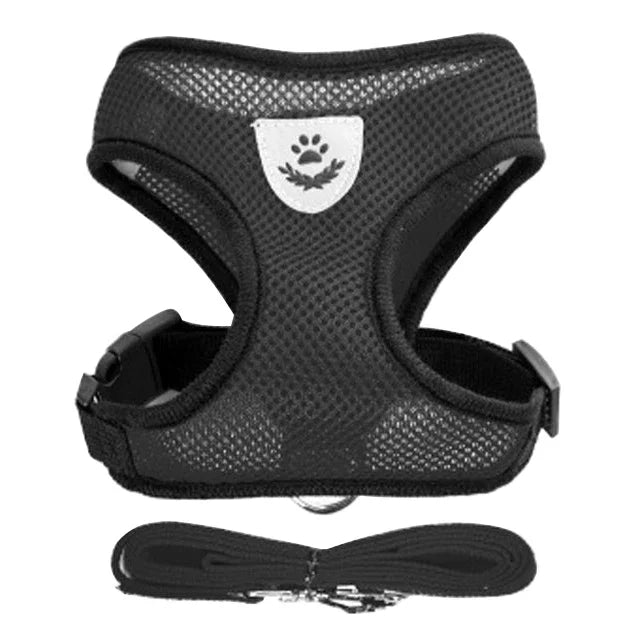Harnais + laisse en maille respirante – Petit chien & chat – photo produit 12