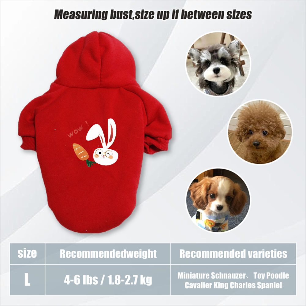 Sweat lapin & carotte – Capuche pour chien – photo produit 25