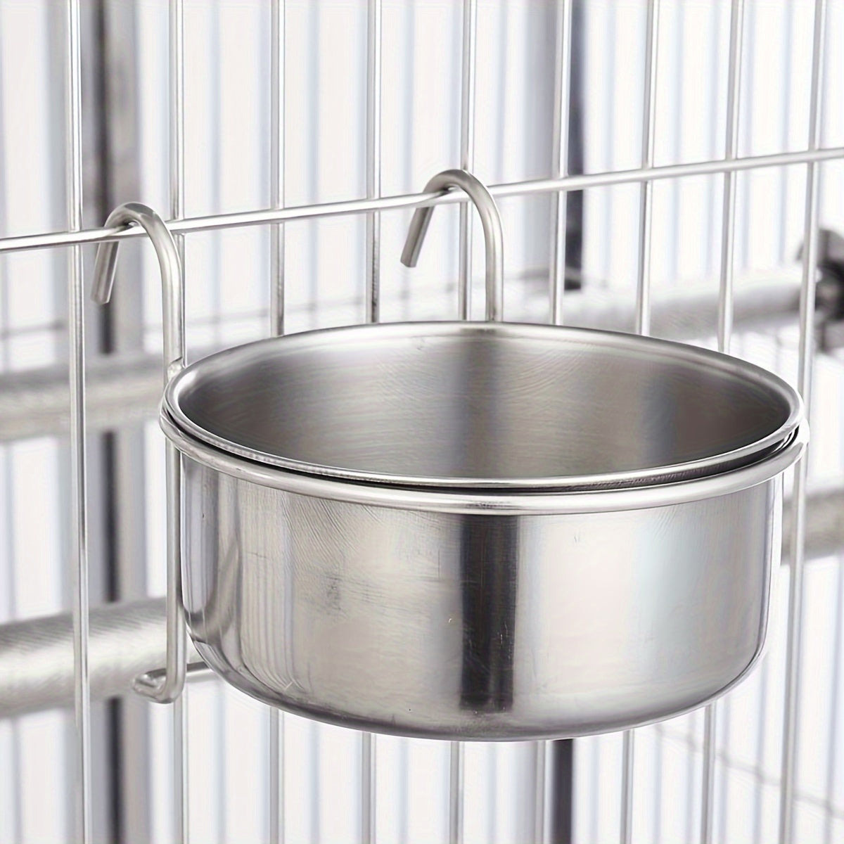 Gamelles suspendues en inox – Nourriture & eau – photo produit 3