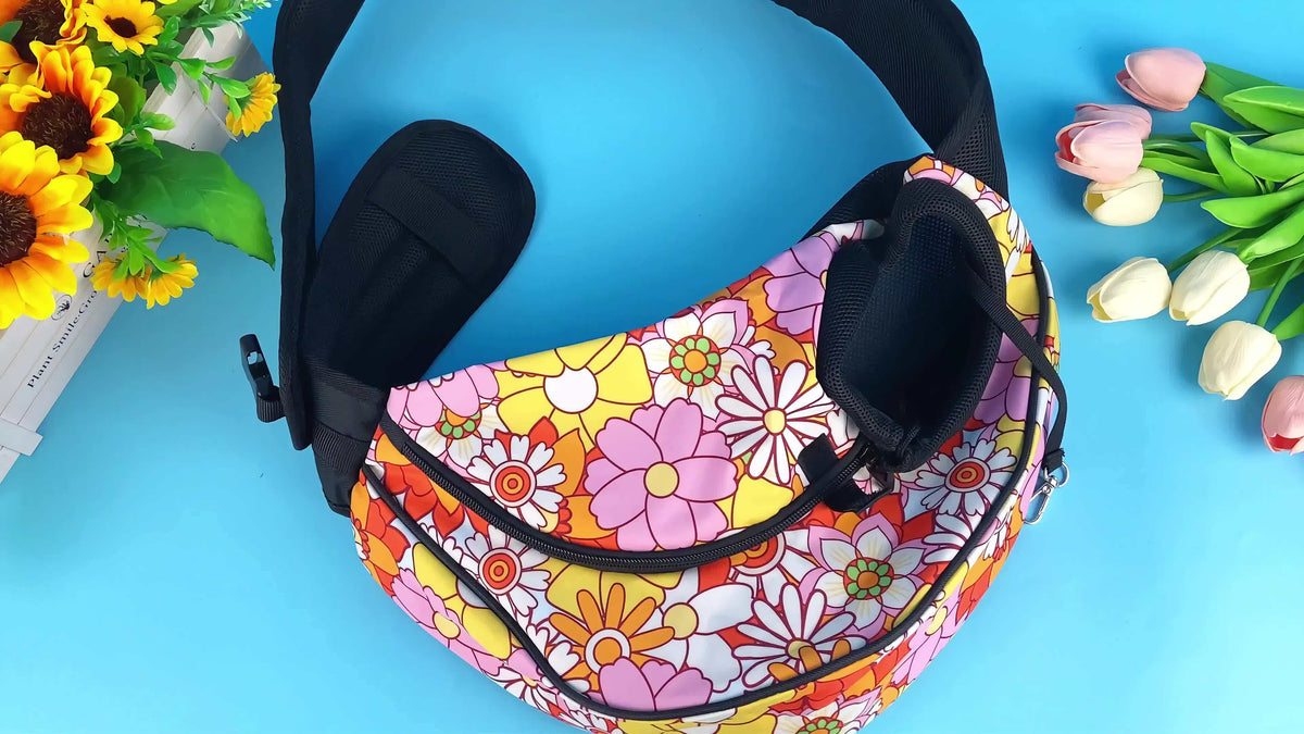 Sac bandoulière imprimé – Chiot & petit chien – photo produit 10