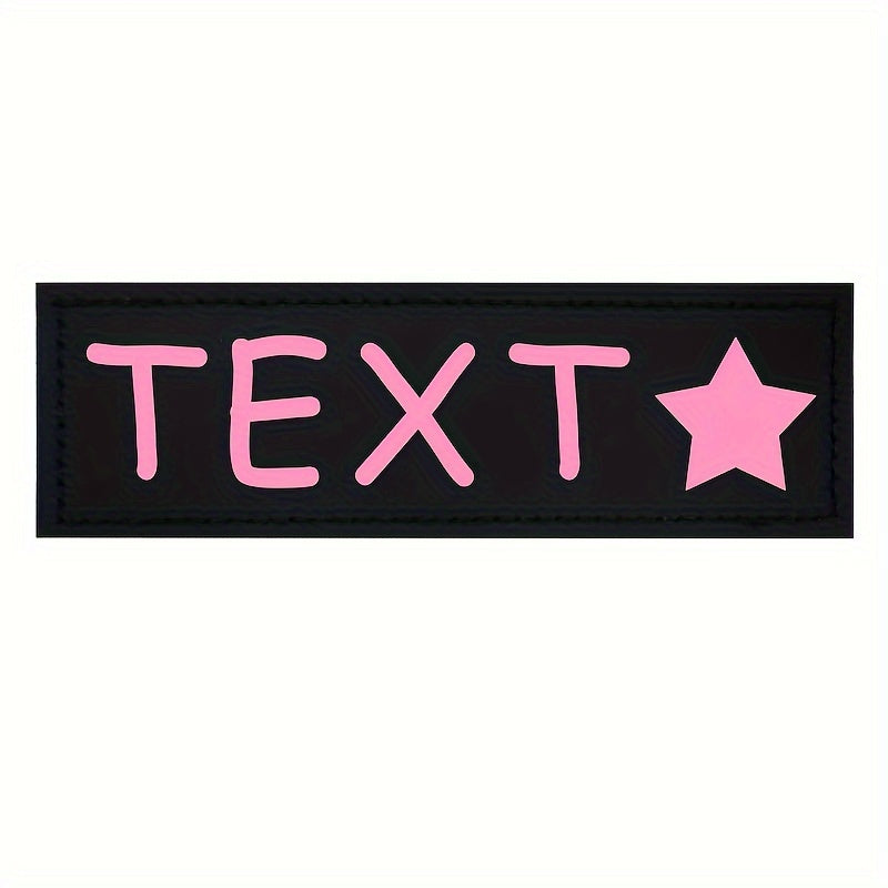 9 Colors Available Custom Pet Patches for Dog Harness Vest with Custom Name Traction Accessories