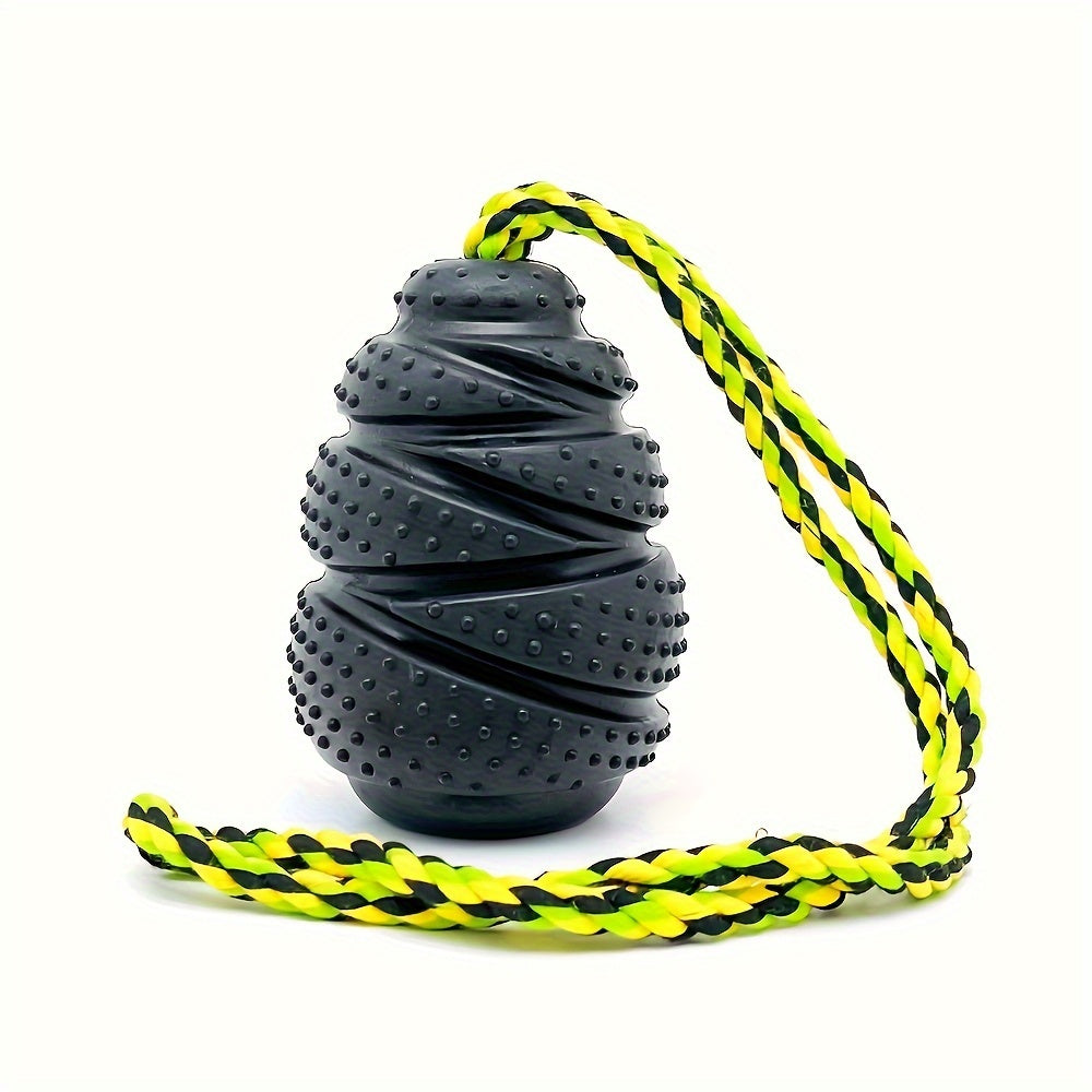 Jouet caoutchouc avec corde – Friandises & massage – photo produit 10
