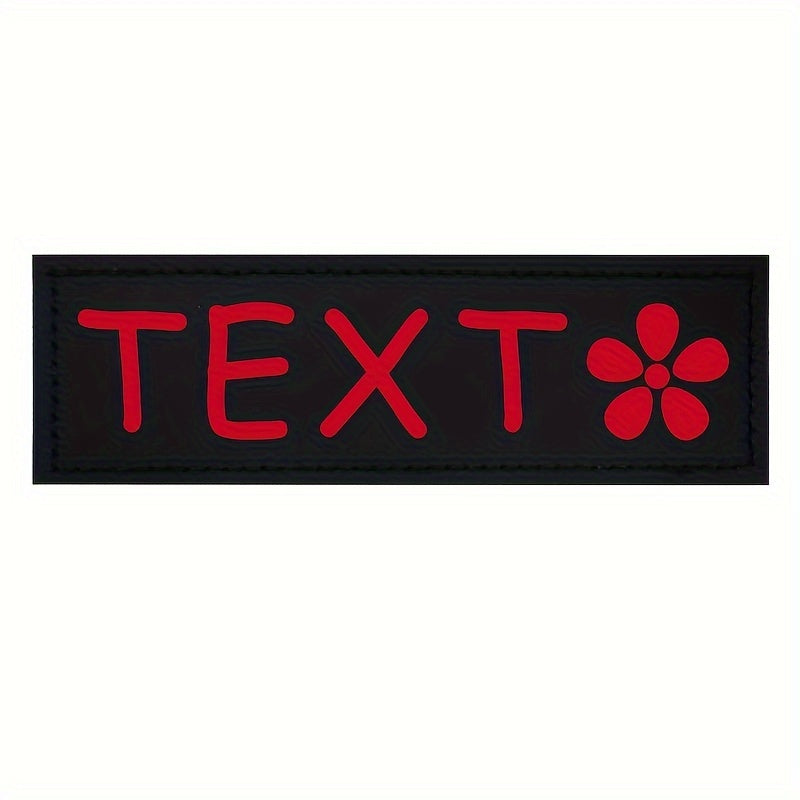9 Colors Available Custom Pet Patches for Dog Harness Vest with Custom Name Traction Accessories