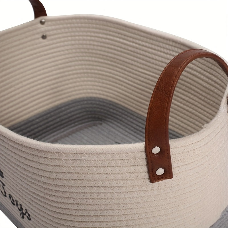 Panier de rangement pour accessoires chien – Beige – photo produit 6