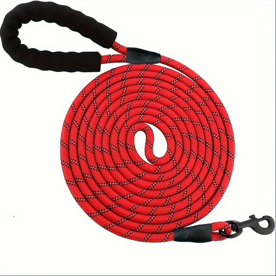 Dog Nylon Leash Lengthened And Reflective Round Rope Small And Medium Cats Dogs Leash Pet Traction Rope