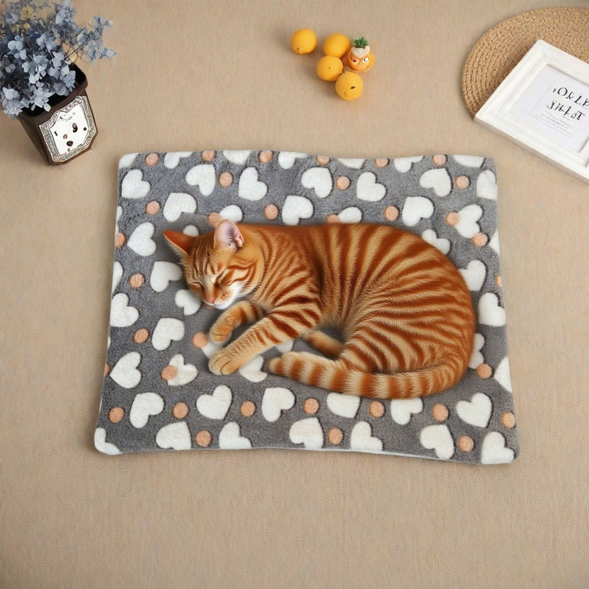 Tapis en peluche double face – Chien & chat – photo produit 16