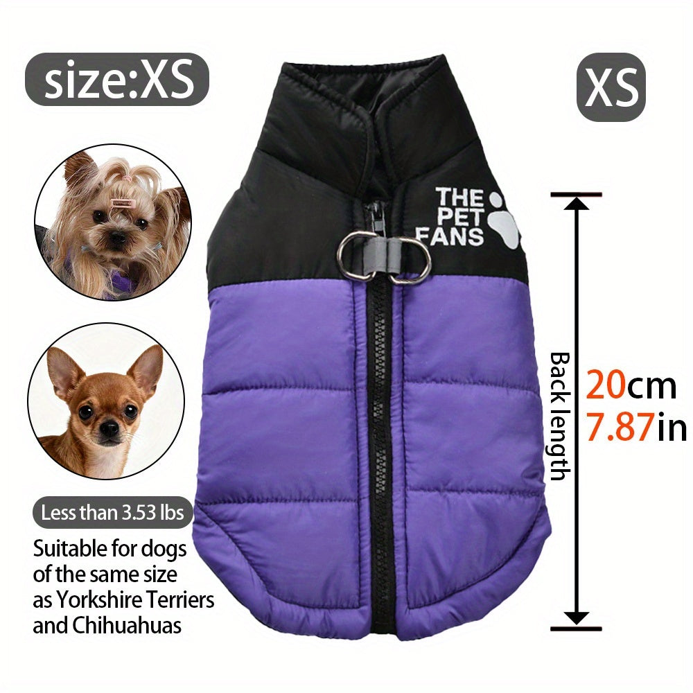 Manteau chaud pour chien – Anneaux laisse intégrés – photo produit 10