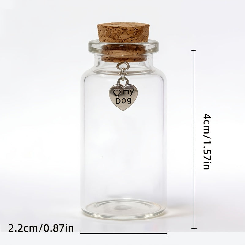 Bocal souvenir en verre – Poils ou dents – photo produit 8