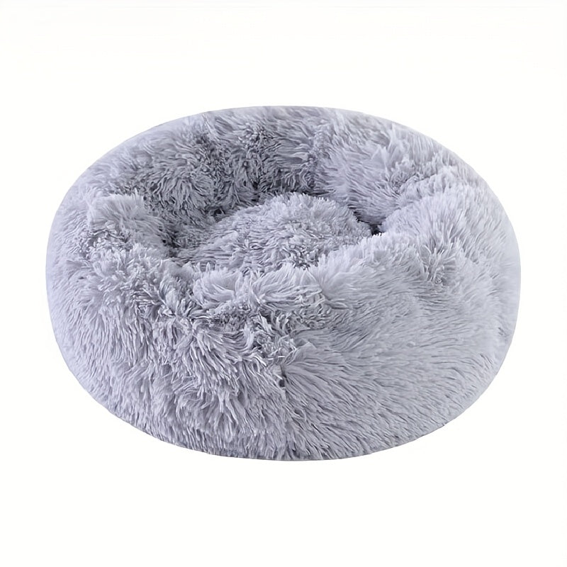 Lit rond en peluche – Chien & chat – photo produit 16