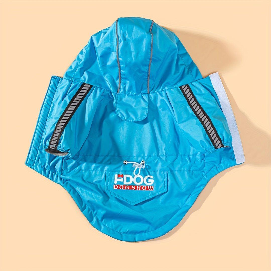Veste coupe-vent pour chien – Rouge ou bleu – photo produit 2