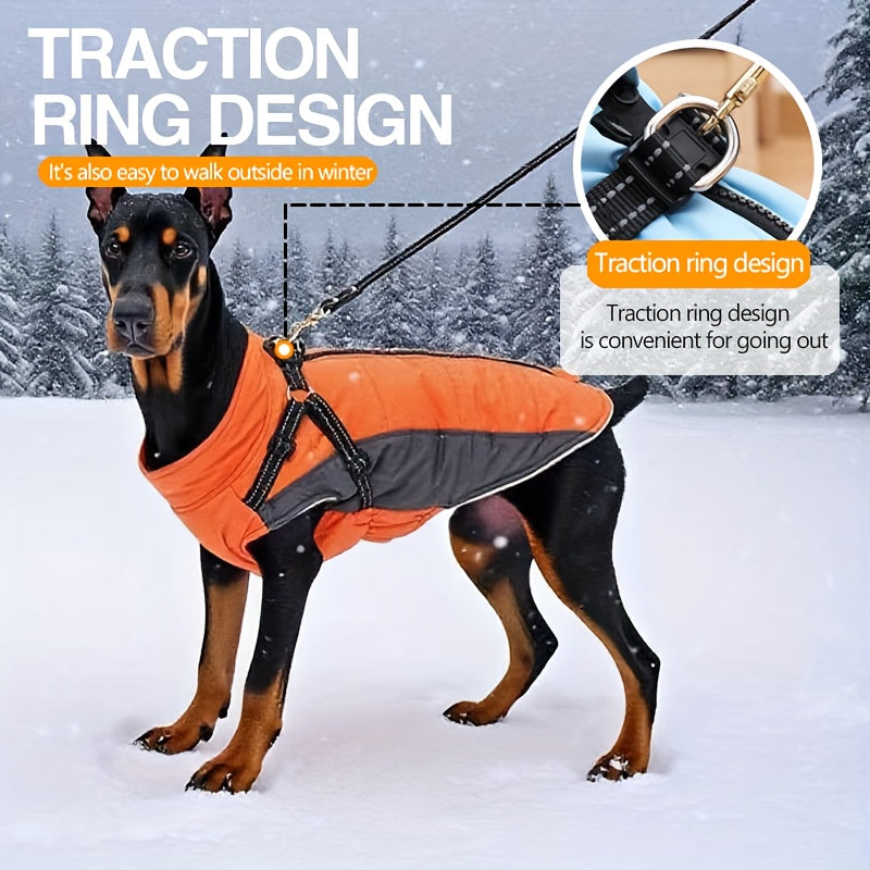 Manteau chaud avec harnais intégré – Réfléchissant – photo produit 6