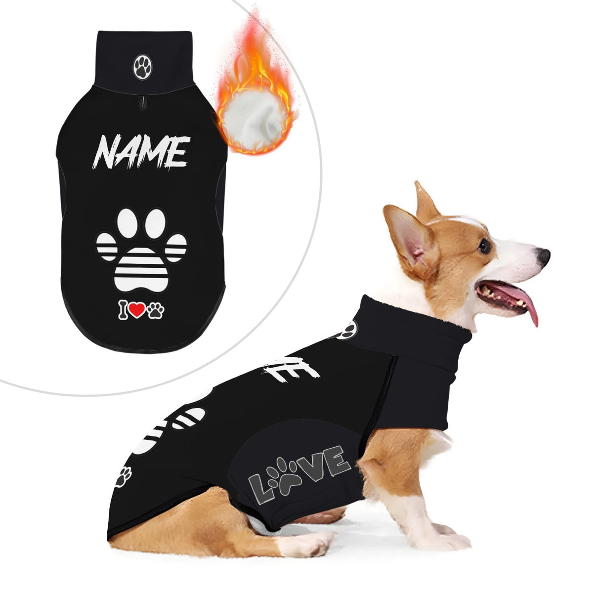 Sweat personnalisable pour chien – Chaud & confortable – photo produit 15