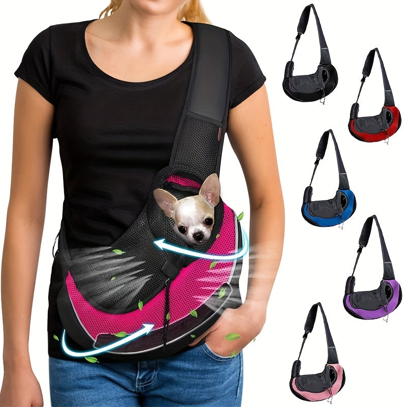 Sac bandoulière respirant – Petit & moyen chien – vue principale