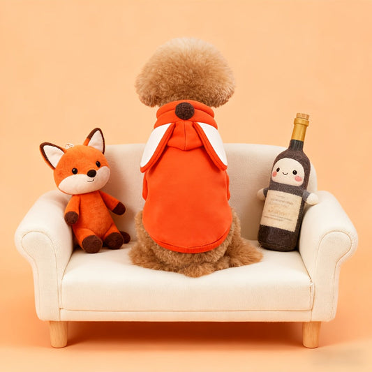 Costume renard orange – Sweat à capuche – vue principale