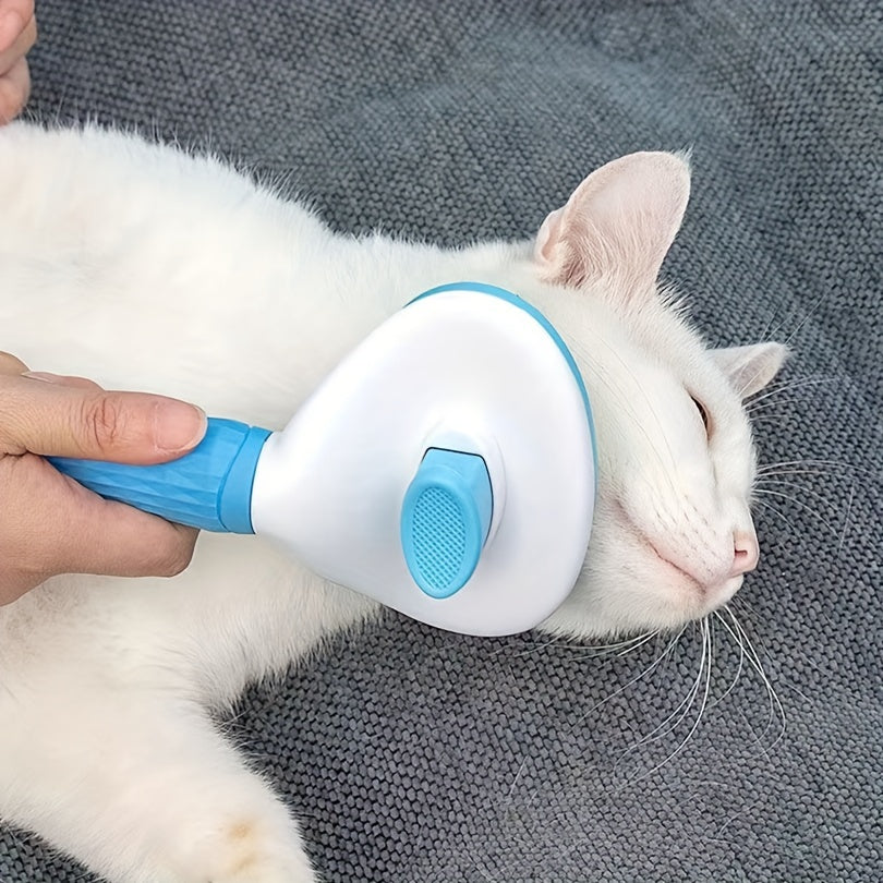 Brosse de toilettage pour chien, chat et lapins, conçue pour éliminer les poils morts. Elle est dotée d'un mécanisme autonettoyant adapté aux animaux à poils longs et à poils courts, diverses couleurs