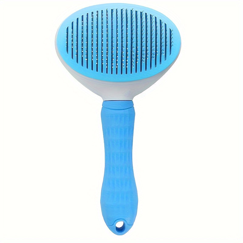 Brosse de toilettage pour chien, chat et lapins, conçue pour éliminer les poils morts. Elle est dotée d'un mécanisme autonettoyant adapté aux animaux à poils longs et à poils courts, diverses couleurs