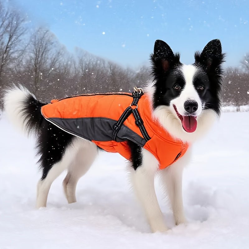 Manteau chaud avec harnais intégré – Réfléchissant – photo produit 9
