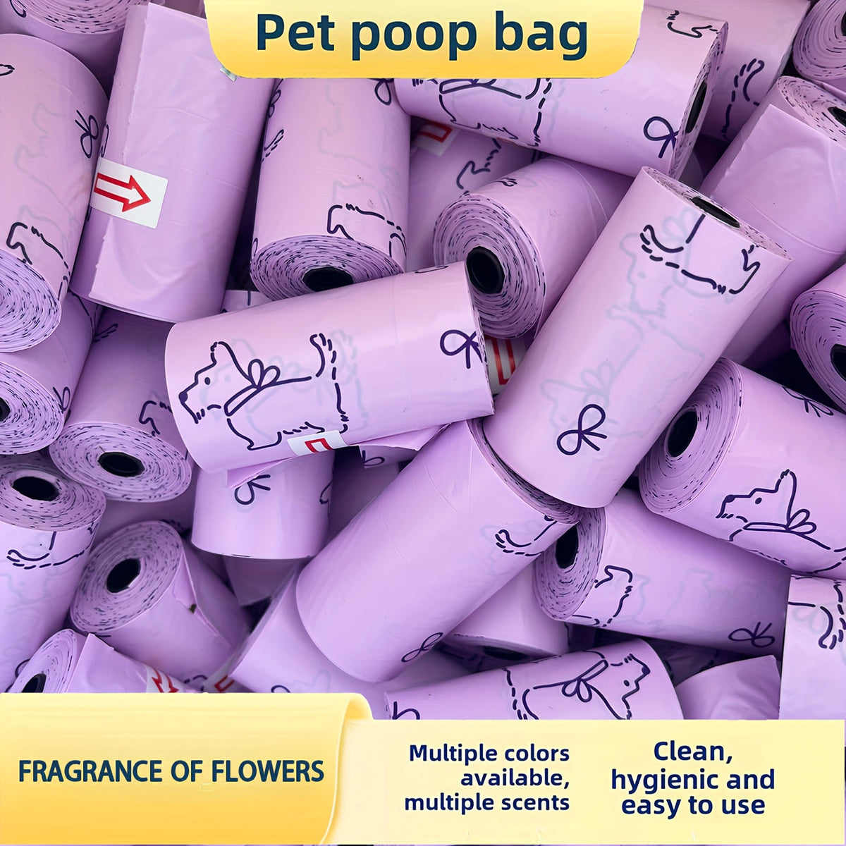 Sacs à déjections parfumés – Lot de 4 rouleaux – photo produit 4