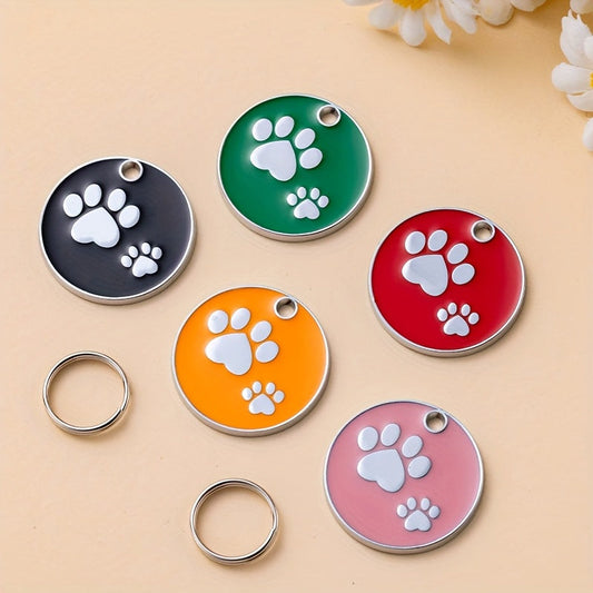 Médaille ronde personnalisable – Petit chien & chat – photo produit 2
