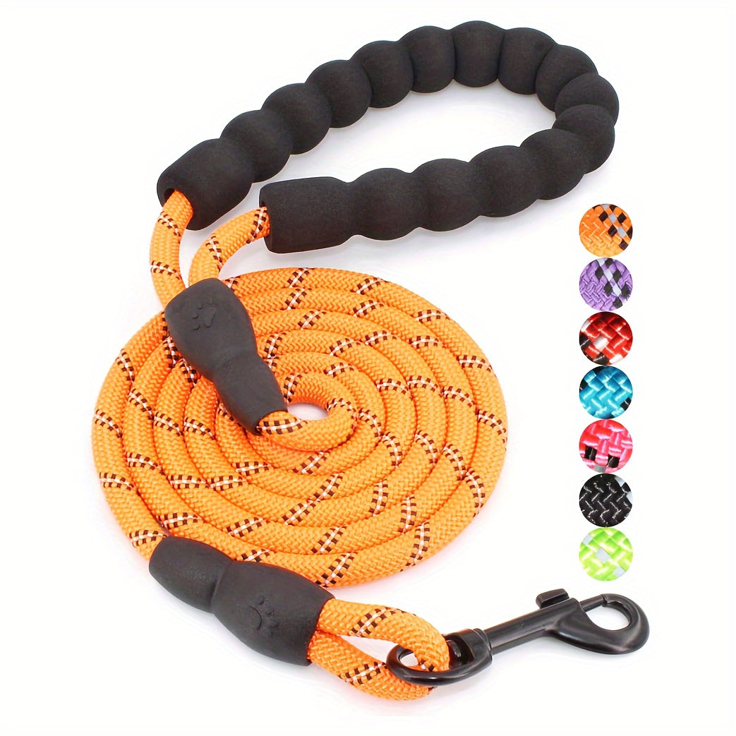 Dog Nylon Leash Lengthened And Reflective Round Rope Small And Medium Cats Dogs Leash Pet Traction Rope