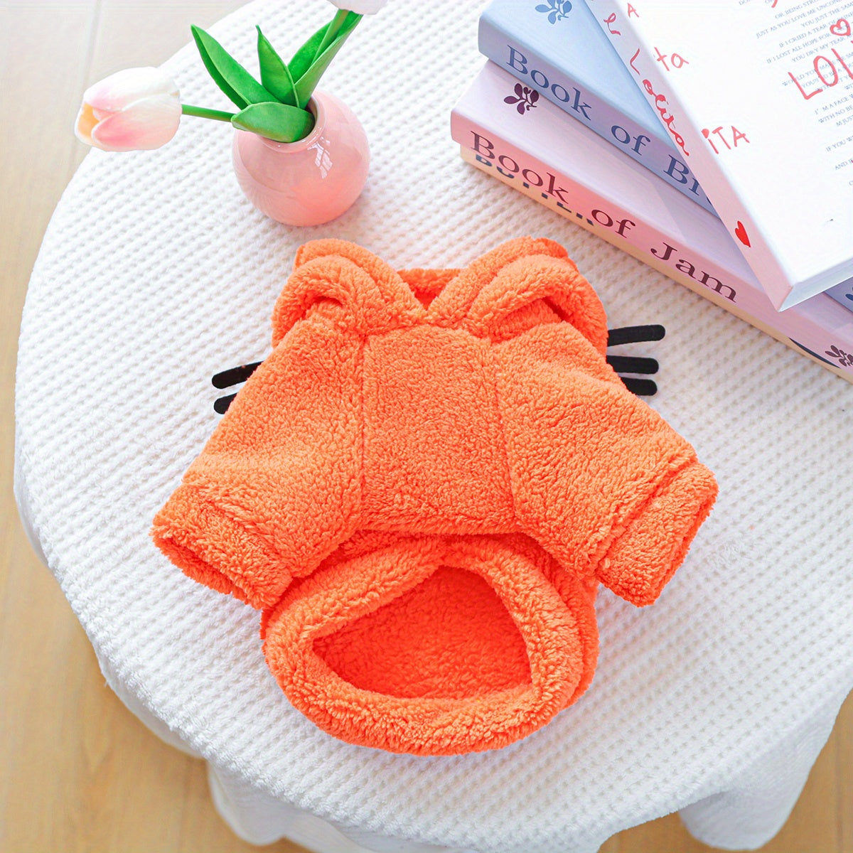 Costume chat orange – Sweat à capuche – photo produit 2