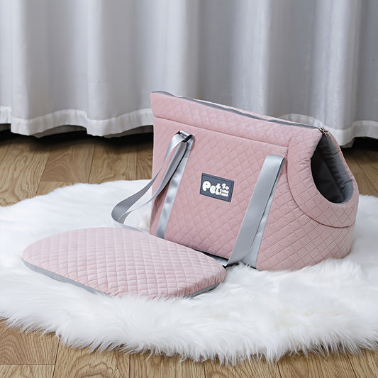 Sac de transport pour chien et chat, intérieur rembourré, bien chaud, épais et confortable, rose