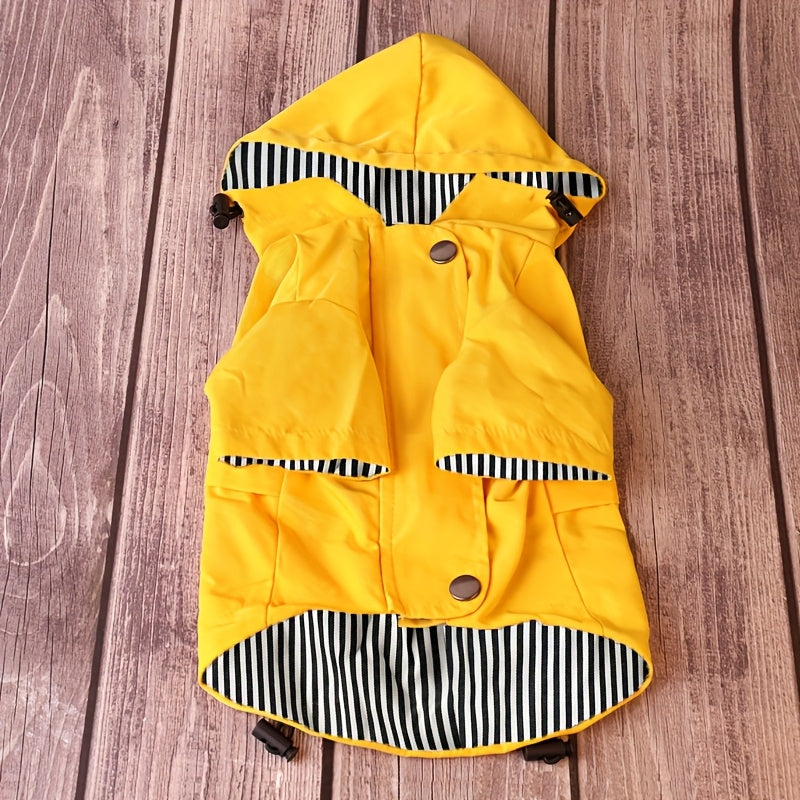 Veste imperméable rayée – Petit chien – vue principale