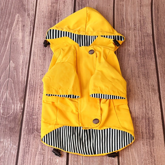 Veste imperméable rayée – Petit chien – vue principale