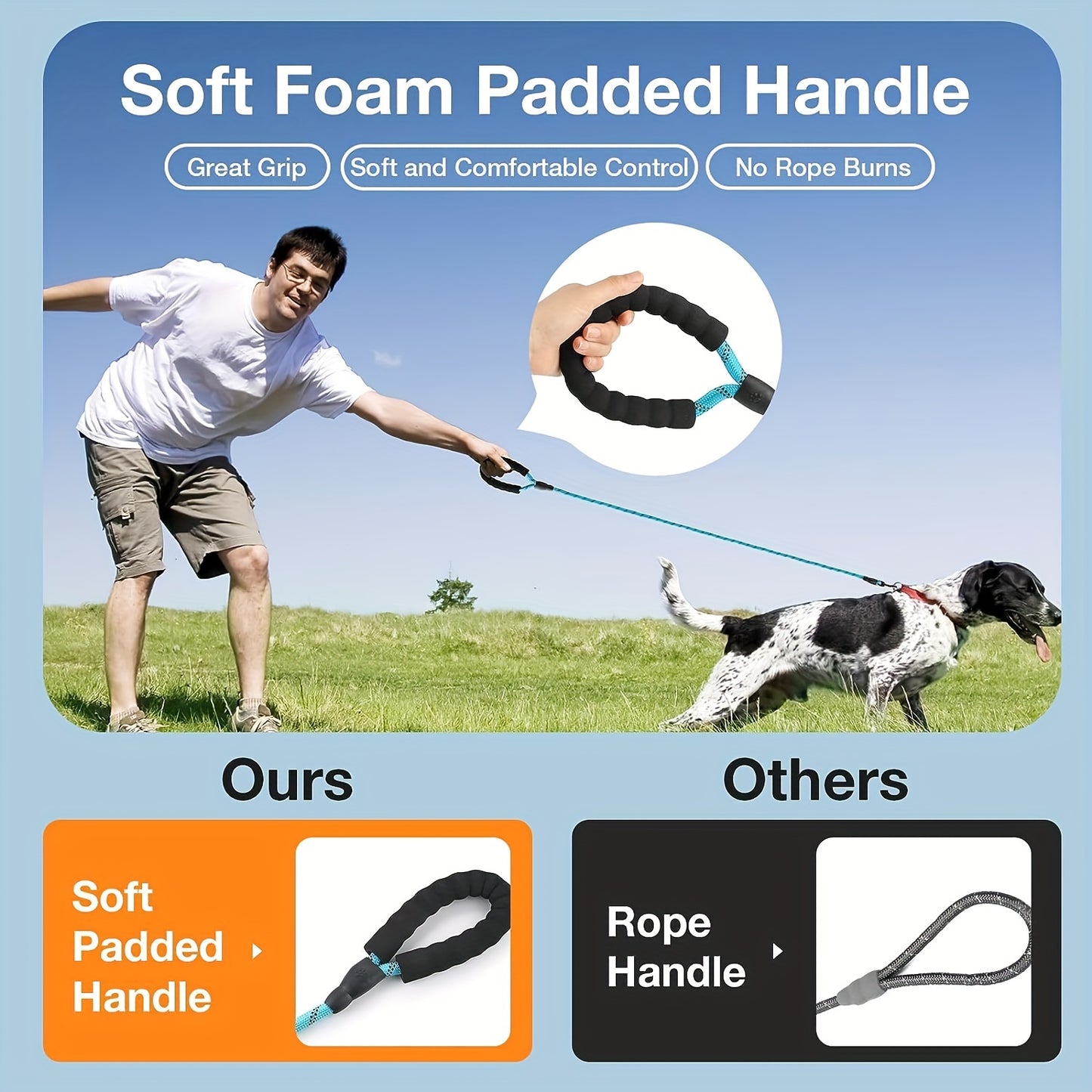 Dog Nylon Leash Lengthened And Reflective Round Rope Small And Medium Cats Dogs Leash Pet Traction Rope