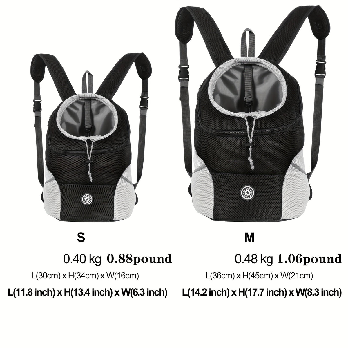 Sac ventral pattes libres – Chien moyen & grand – photo produit 4
