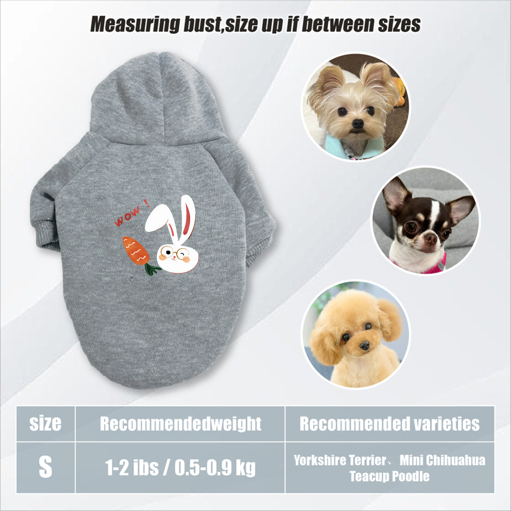 Sweat lapin & carotte – Capuche pour chien – photo produit 29